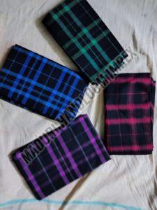 Polyester Checked Muslims Lungi, Color : Red, Blue, Green