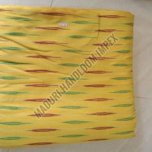 Printed Yellow Ikat Fabric, Width : 30 Inch, 40 Inch