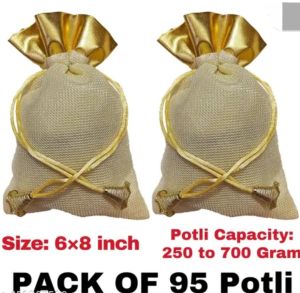 Jute Decorative Potli Bags