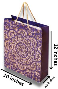 Gold Foiling Mandala Gift Bag
