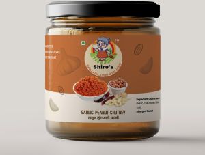 Garlic Peanut Chutney, Color : Red, Form : Paste