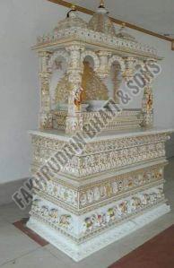 Polished Carved Corian Marble Temple, Color : White