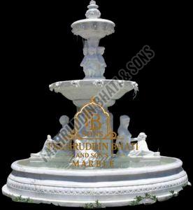 Marble Garden Fountain, Color : White