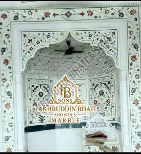 Polished Marble Inlays Masjid Mehrab Traditional