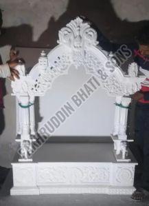Polished Carved Small Marble Temple, Feature : Attractive Design, Dust Resistance