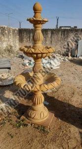 LED Polished Yellow Marble Fountain, Design : Modern