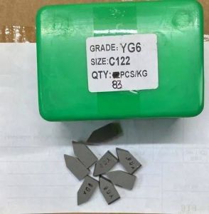 Sandblasting Yg6 Carbide Tips, Brand Name : Green box
