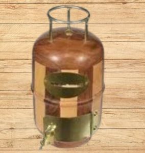 Cylindrical Wooden Money Bank