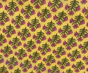 Hand Block Bud Spray Fabric