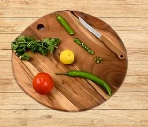 Round Wooden Kitchen Chopping Board