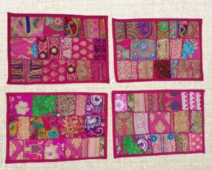 Cotton Table Mat, Color : Color Ful 12 X 18 Inch