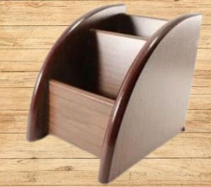 Polished Wooden Pen With Mobile Stand, Packaging Type : Brown