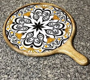 Wooden Pizza Platter 12 Inches, Packaging Type : Box