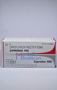 Ciprofloxacin Tablets, Brand Name : Ciprodac 500