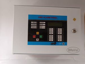 Breval 2-zone Conventional Fire Alarm Panel, Color : Grey