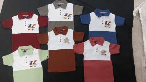 Boys Color Block Polo Shirts