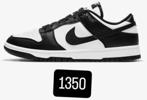 nike dunk low retro black white sneakers shoes