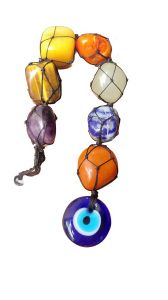 Mixed Gemstones 7 Chakar Healing Stone Evil Eye, Color : Multicolor