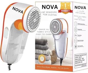Electrical White-Orange Plastic Nova Lint Remover for Clothes