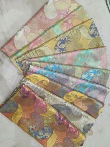 Silk Weaving Brocade Rangkat Fabrics, Color : Multicolour