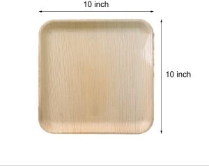 10 Inch Square Areca Leaf Plate