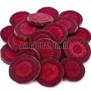 IQF Beetroot Slices, Color : Deep Red