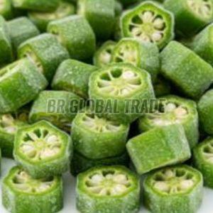 IQF Okra Rings, Color : Green, Packaging Type : Plastic Bag