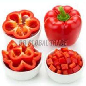IQF Red Capsicum, Packaging Type : Plastic Bag