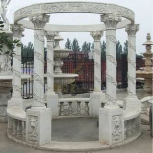 Outdoor Off White Marble Gazebo