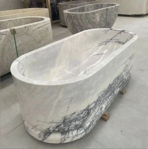White Marble Bathtub