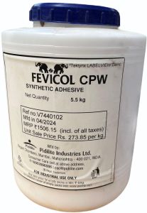 Cpw Fevicol Adhesive, Color : Milk White, White, Form : Paste