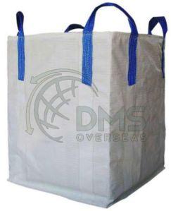 Plain Polypropylene 4 Panel Stevedore Straps Bulk Bag, Color : White