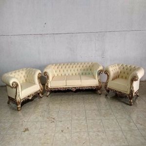 5 Seater Modern Teak Wood Sofa Set