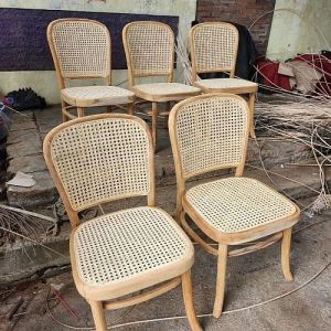 Wooden Cane Bistro Chair