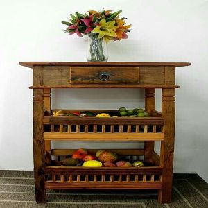 Wooden Kitchen Table Rack