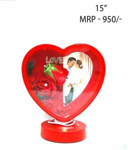 15 Inch Heart Shape LED Light Photo Frame