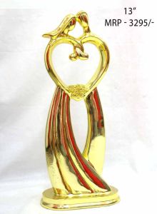 3 Inch Heart Shape Metal Trophy