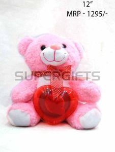 Plush Pink Stuffed Teddy Bear Medium, 12 Inch for Toy