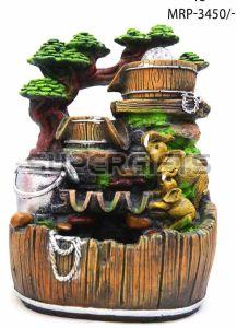 3 Steps Polyresin Tabletop Water Fountain, Power Source : Electric