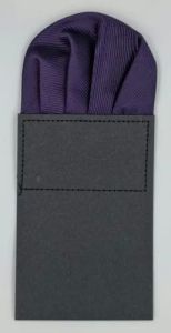 Plain Microfiber Jacquard Pocket Square Handkerchief Standard
