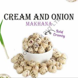 Cream & Onion Makhana, Color : White for Ready To Eat