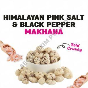 Pink Salt and Pepper Makhana, Color : White, Taste : Salty