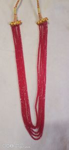 Polished Plain Charm Necklace, Color : Red Antique