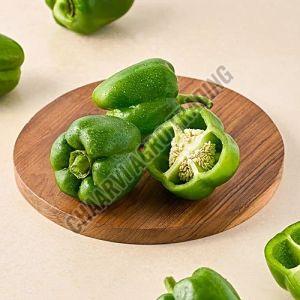 Fresh Green Capsicum, Packaging Type : Net Bag, Loose for Cooking