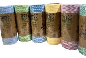 Non Woven Tidy Wipes Kitchen Towel Roll for Multipurpose Cleaning