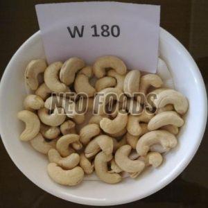 Hard Raw W 180 Cashew Nuts, Color : White, Creamy