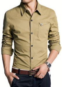 Mens Slim Fit Cotton Shirts