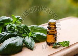 Basil Essential Oil, Color : Pale Yellow, Form : Liquid
