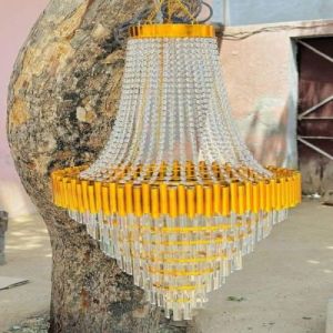 Golden Crystal Hanging Chandelier