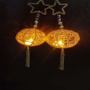 Golden Star Hanging Decorative Light Balls